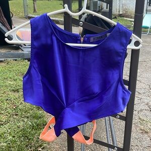 Purple and pink crop top